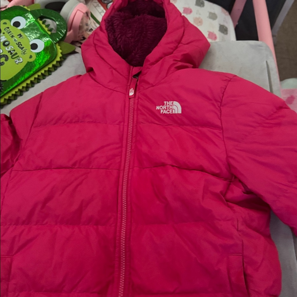 The North Face bright PINK Hooded Jacket